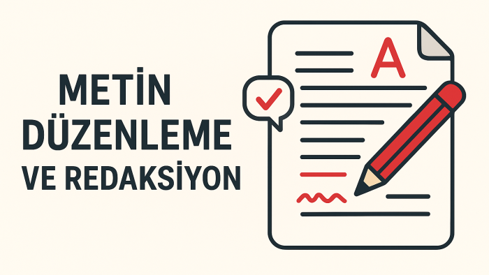 metin düzenleme ve redaksiyon işleri yaparım