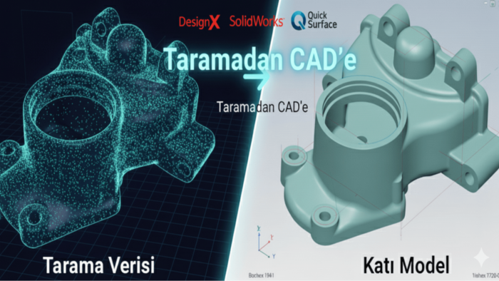tarama verilerinizi düzenler katı modele dönüştürürüm