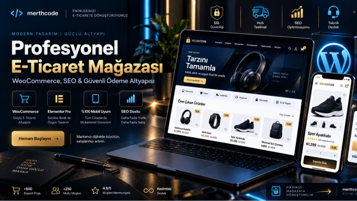 profesyonel e-ticaret ve web sitesi tasarlarım