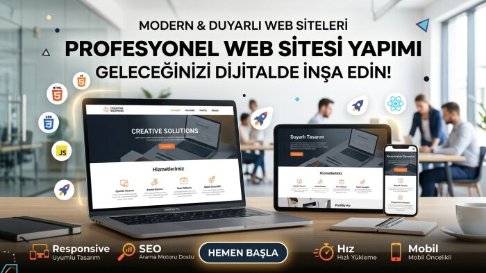 ben, ihtiyacınıza özel profesyonel web sitesi geliştiririm