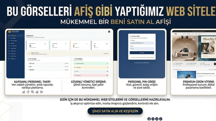 işine özel profesyonel web sitesi tasarlarım