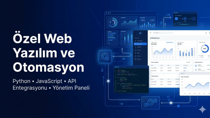 özel web yazılım ve otomasyon geliştiririm