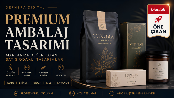 ürününüzü öne çıkaracak kaliteli ambalaj tasarımı yapıyorum