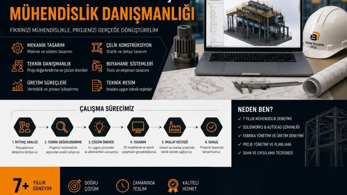 endüstriyel tesisler için mühendislik danışmanlığı veririm