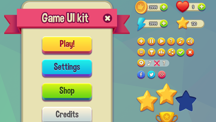 2D oyunlarınız için arayüz(GUI-UX-HUD) tasarımı yapabilirim