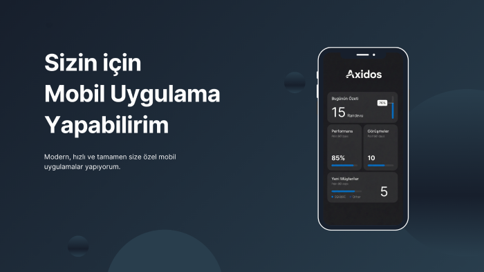 sizin için Android mobil uygulama yapabilirim