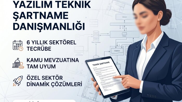 yazılım projeleriniz için teknik şartname hazırlayabilirim