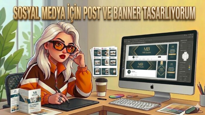 dikkat çekici sosyal medya post ve banner yaparım