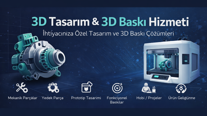 3d parça tasarlayabilir ve 3d baskısını alabilirim