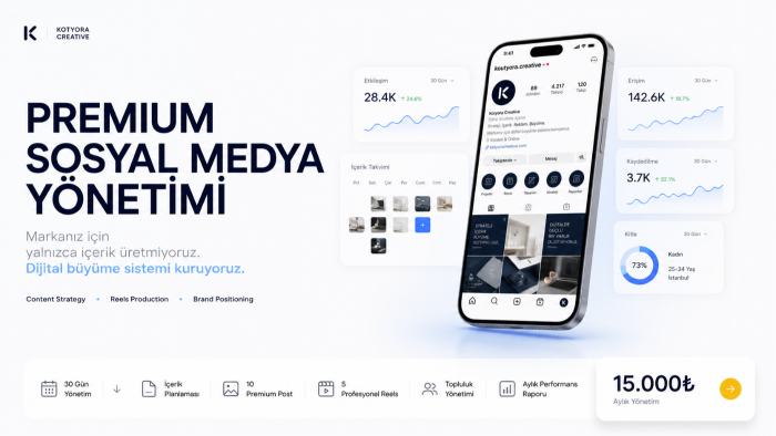 markanız için premium sosyal medya yönetimi yaparım