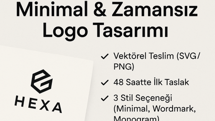 markana minimal ve zamansız bir logo tasarlarım