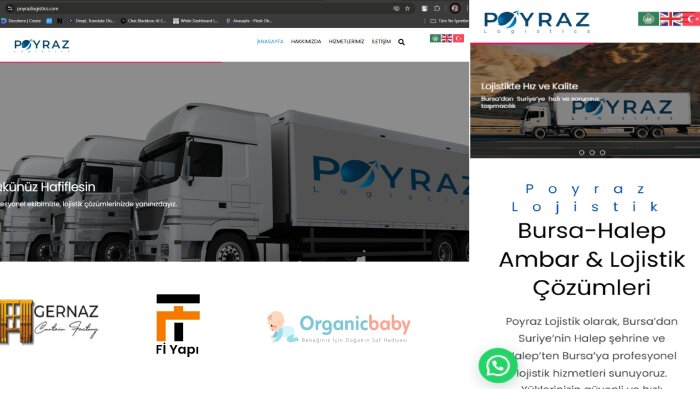 web sitesi bizden ve 1 yıl yazılım desteği verebilirim