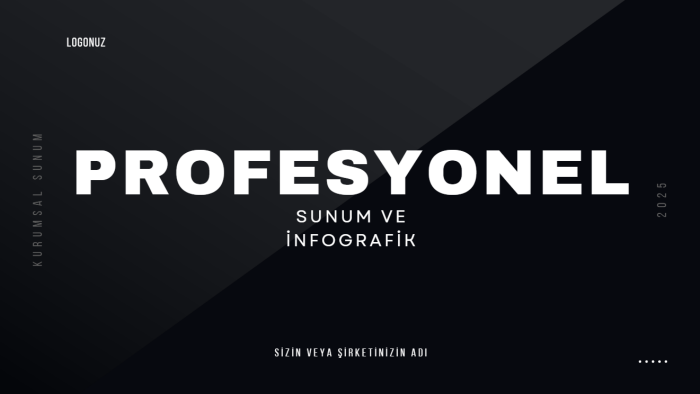 profesyonel sunumlar hazırlayabilirim