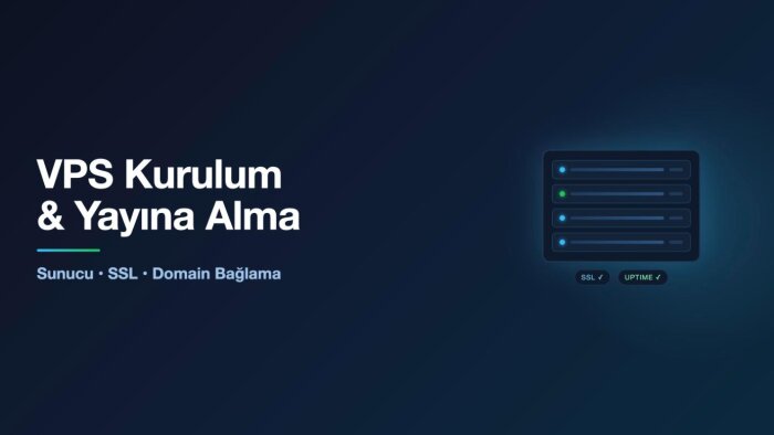 VPS sunucunuzu kurar, sitenizi yayına alırım