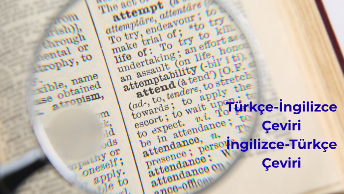 çeviri yapıyorum