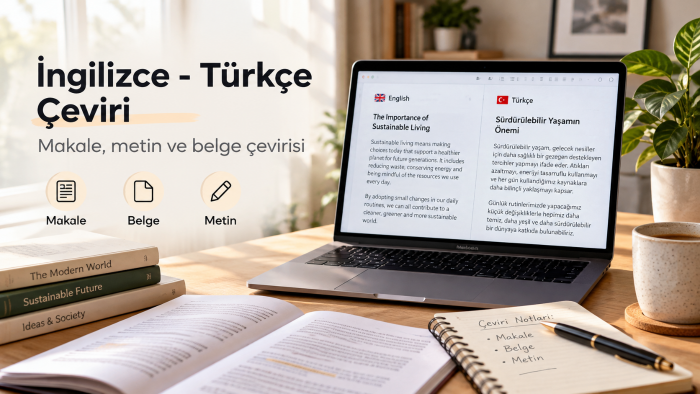 makalelerinizi İngilizce ya da Türkçeye çevirebilirim