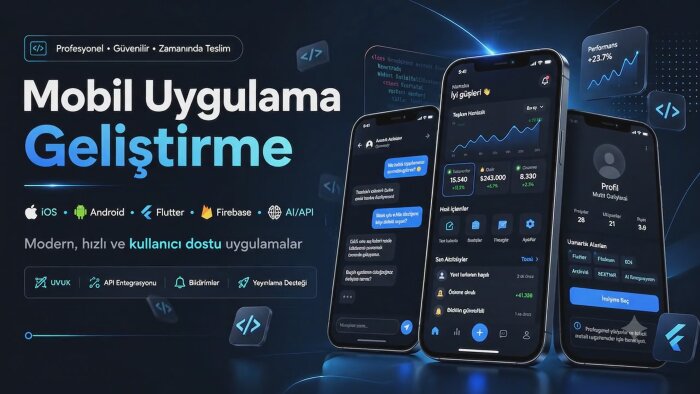iOS ve Android için mobil uygulamalar geliştiririm