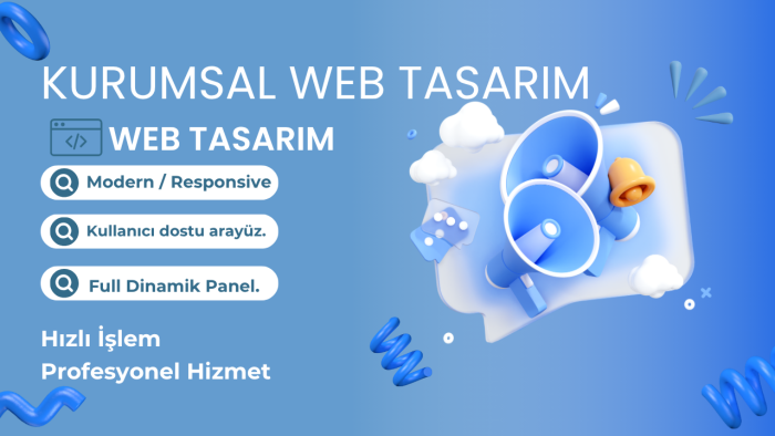 anahtar teslim web sitenizi oluşturabilirim