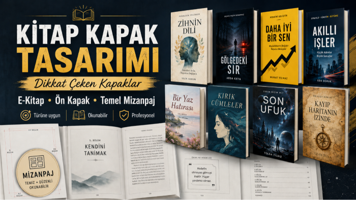 KDY - kitap kapağı tasarlar ve temel mizanpaj yaparım