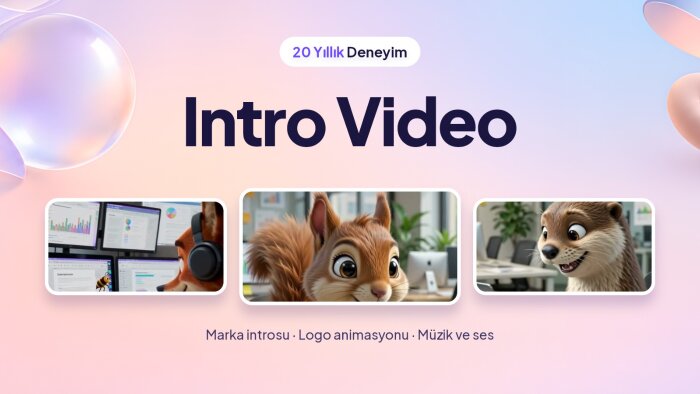 YouTube ve marka intro videoları hazırlıyorum