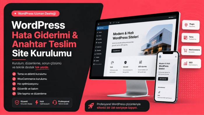 profesyonel wordpress kurulum, hata giderme işlerini yaparım