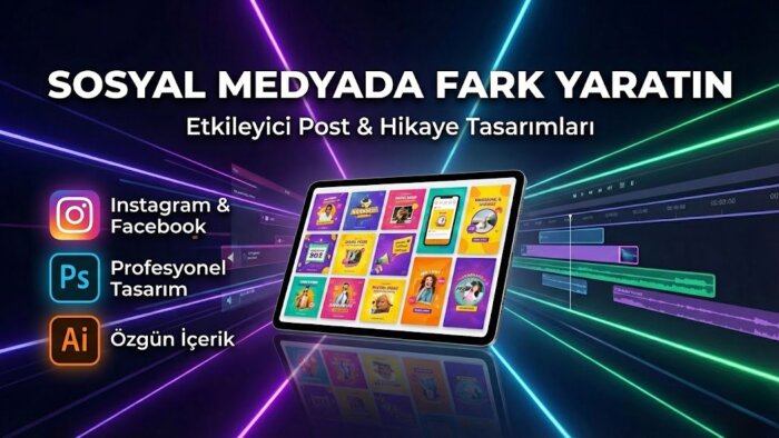 markan için fark yaratan sosyal medya tasarımları üretiyorum