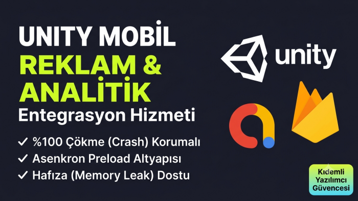  Unity mobil oyununuza AdMob ve Firebase entegre ederim
