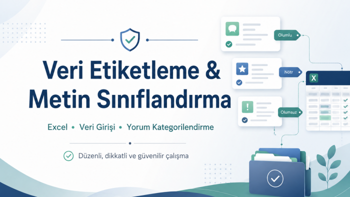  veri etiketleme ve metin sınıflandırma yaparım