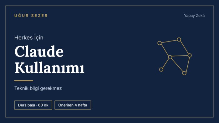 Claude kullanımını birebir online derslerle öğretirim