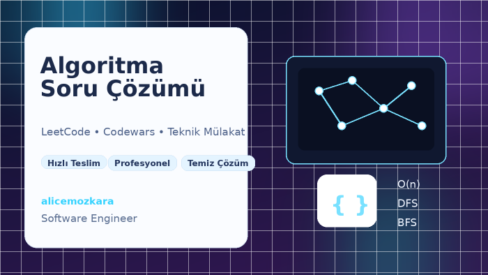 sizin algoritma sorularınızı çözebilirim