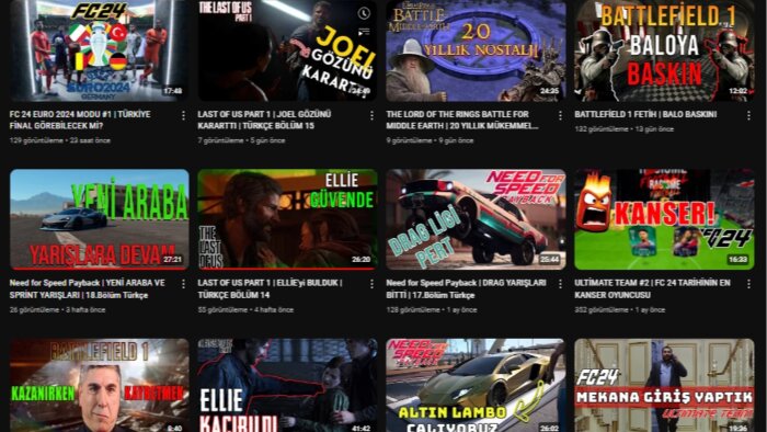 videolarınız için basit kapaklar tasarlayabilirim