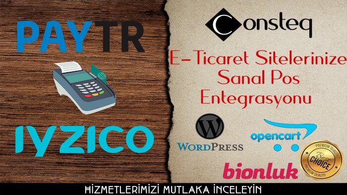 web sitenize sanal pos kurulumlarını yapabilirim