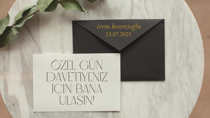 özel günleriniz için davetiye tasarlayabilirim