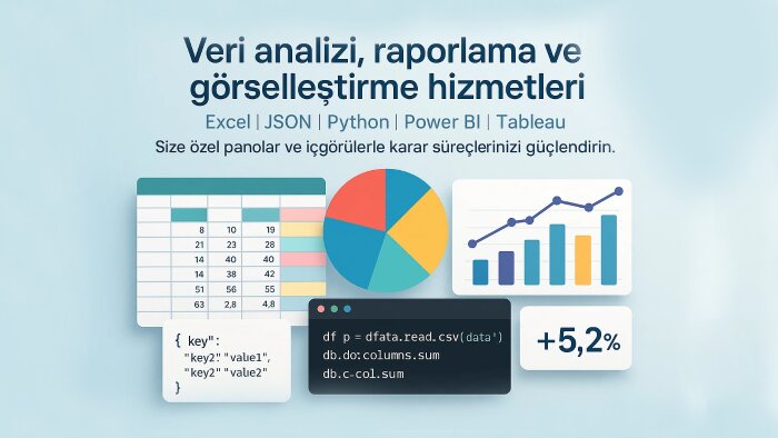 veri analizi ve görselleştirme yazılımları oluştururum