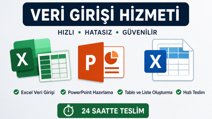 excel ve powerpoint sunumları yaparım