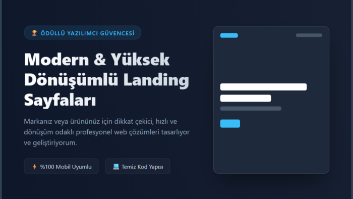 sizin için mobil uyumlu ve dikkat çekici sayfalar tasarlarım
