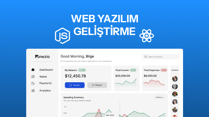 profesyonel web yazılımınızı oluşturabilirim