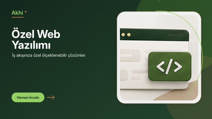 işletmenize özel web yazılımları geliştiririm