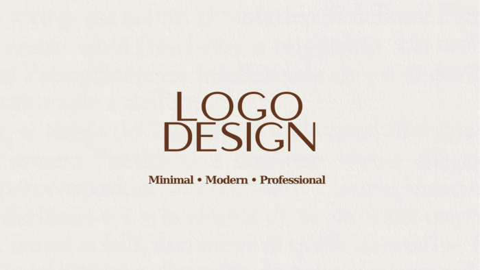 minimal ve modern logo tasarımı yaparım