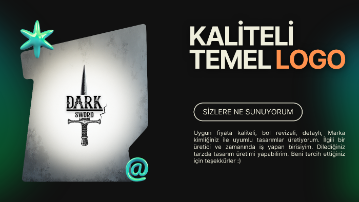 istediğiniz konseptte logonuzu tasarlayabilirim
