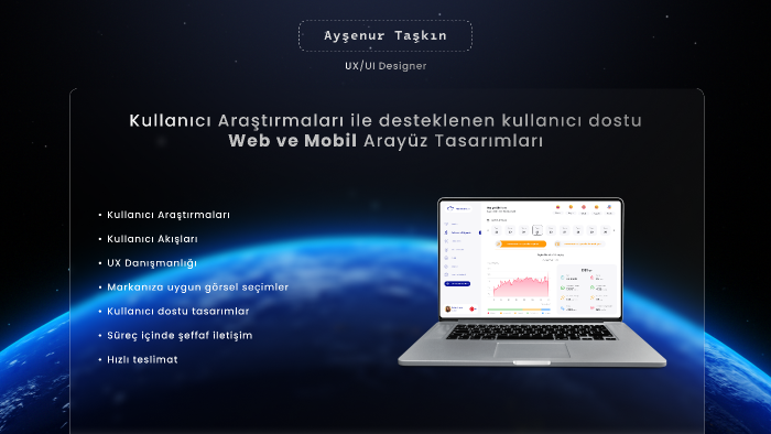 karmaşık sistemler için kullanıcı odaklı UX/UI tasarlıyorum