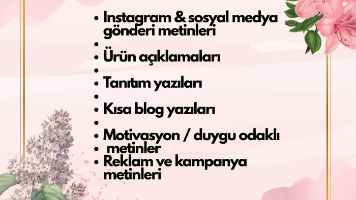  hedef kitleye hitap eden metinler yazarım