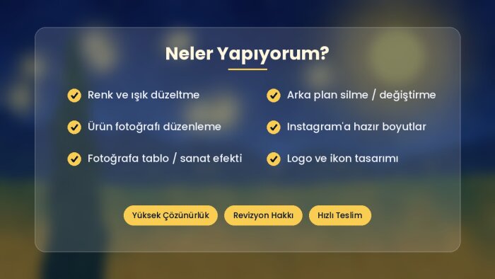  üst düzey fotoğraf düzenlerim