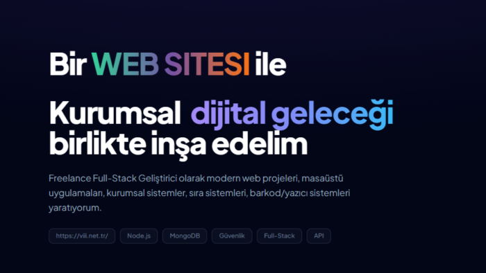 alanınıza göre bir web sitesi tasarlayabilirim