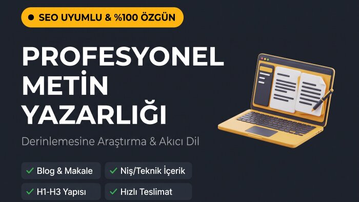 SEO uyumlu özgün ve akıcı makale içerikleri üretirim