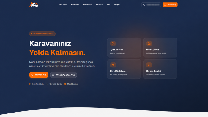 işletmenize özel modern bir landing sayfası yapıyorum