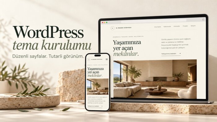 WordPress temanızı kurup içeriklerinizi yerleştireyim