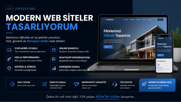 markanızın ihtiyacına uygun web sitesi tasarlarım