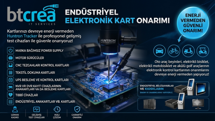 endüstriyel elektronik kart onarımı yaparım