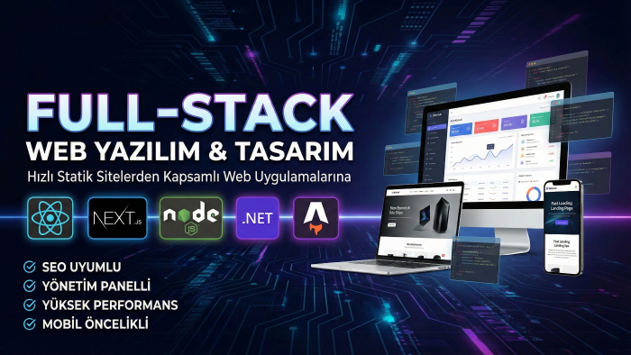 modern ve yönetilebilir web sitenizi A'dan Z'ye geliştiririm